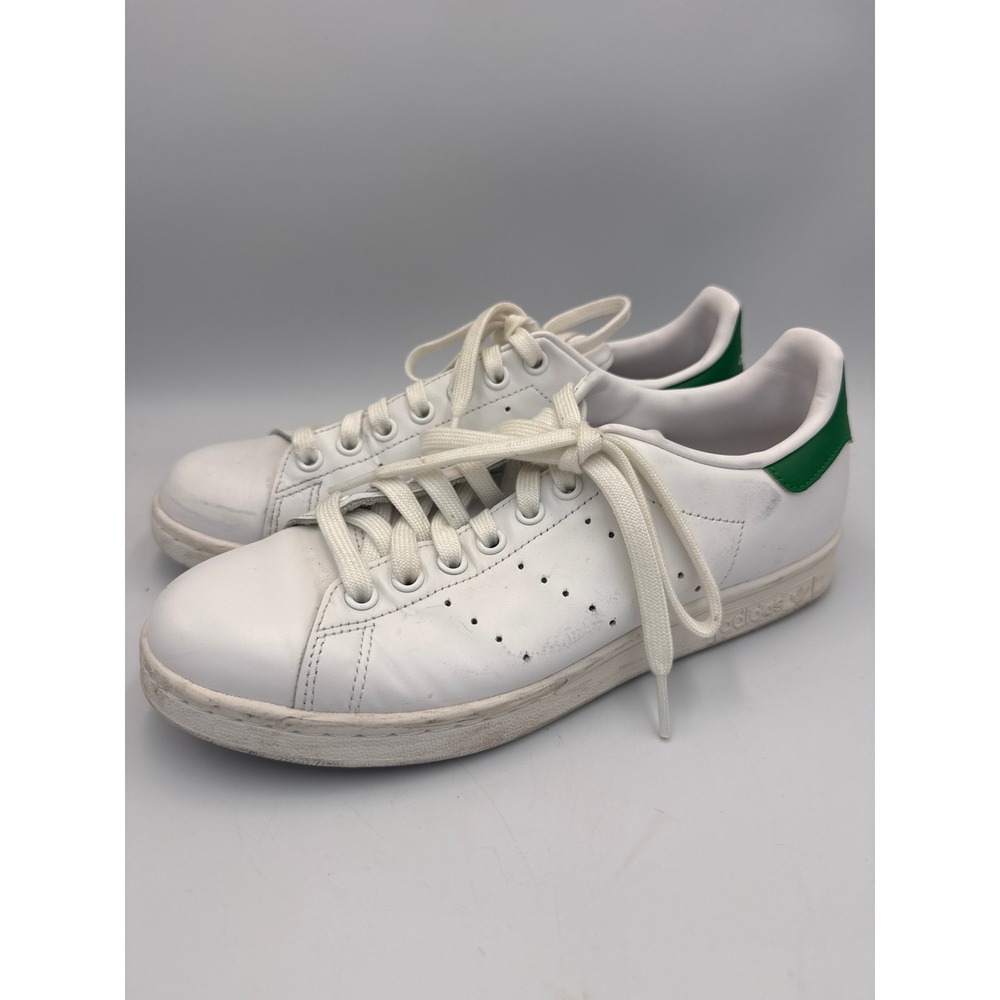 Adidas Stan Smith White Green Leather Sneakers B24105 Womens 7.5 Low Top Shoes
